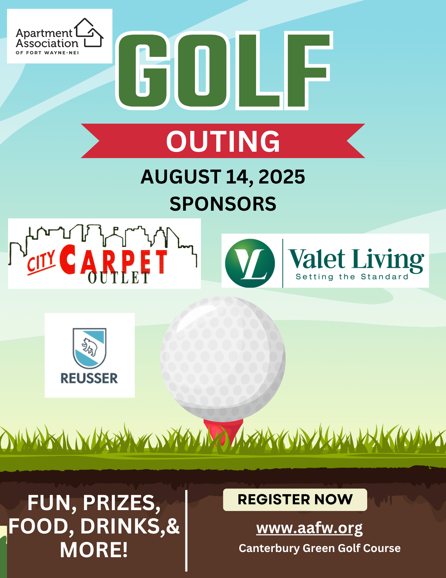 August 14th, 2025 Annual Apartment Association of Fort Wayne-NEI Golf Outing