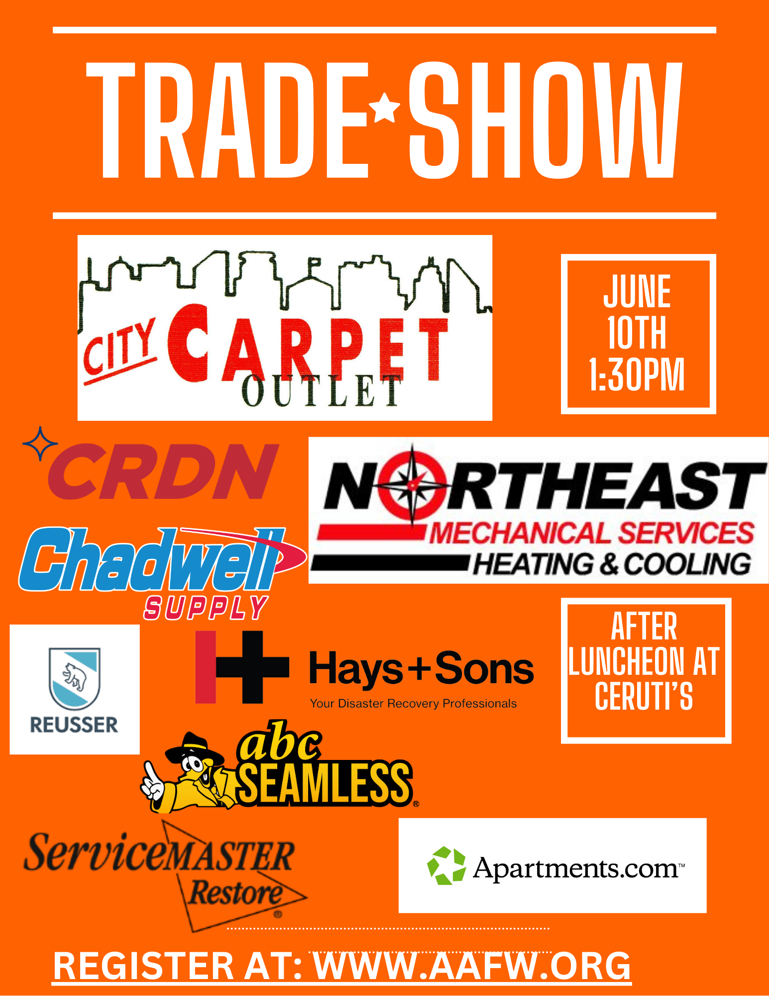 2025 Associate Tradeshow Sponsored by City Carpet Oulet & Northeast Mechanical Services