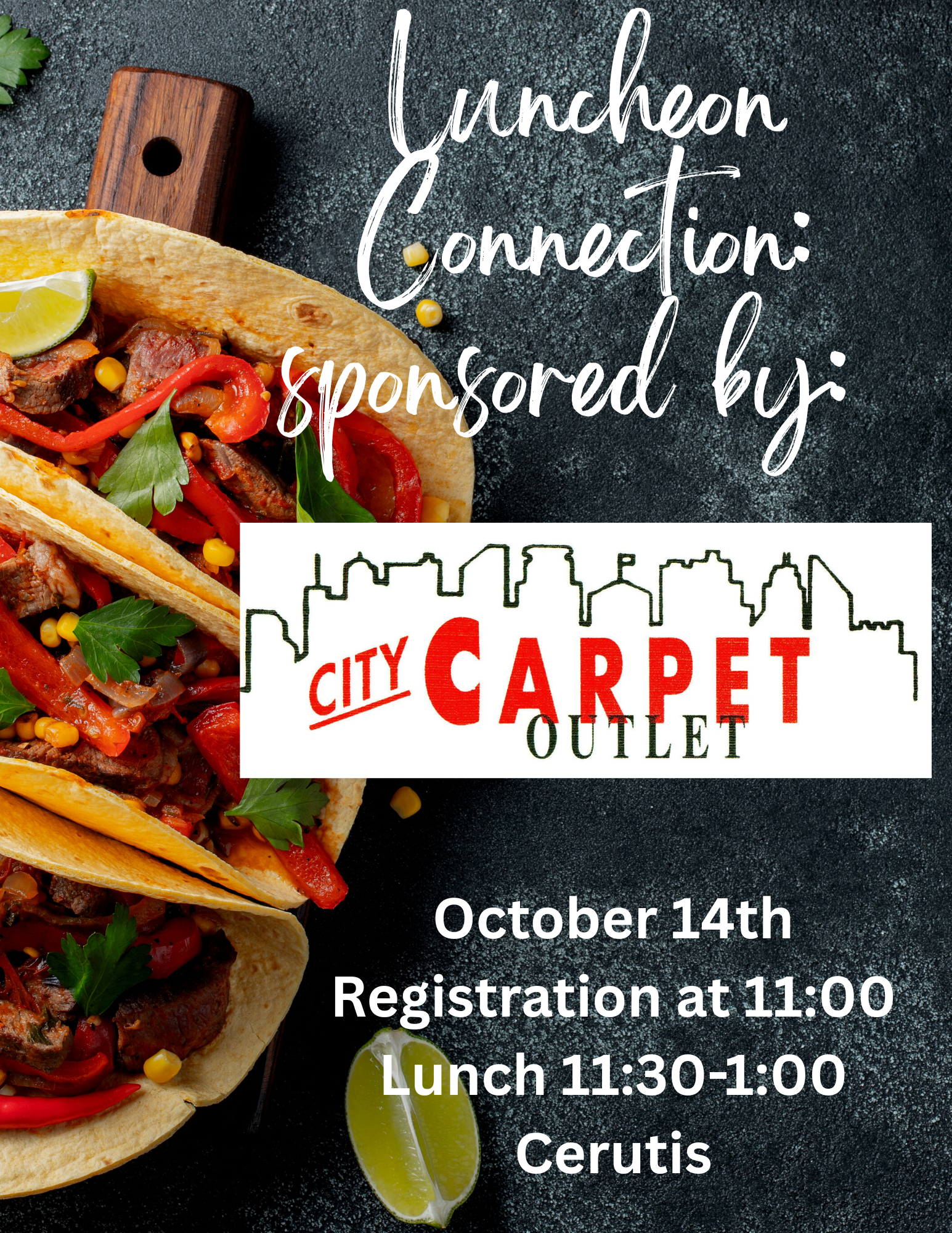 October 14th, 2025 Luncheon Connection Annual Meeting Sponsored by CITY CARPET OUTLET