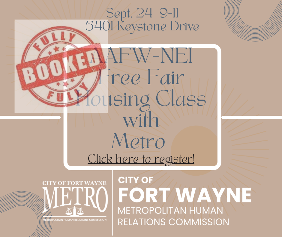 Fair Housing Class with Fort Wayne Metropolitan Human Relations Commission